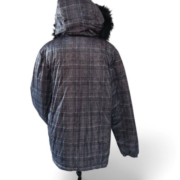 Nuage Womens Hooded Reversible Quilted Jacket–2-in-1 Style, Cozy Chic, Size 14 - Picture 3 of 9